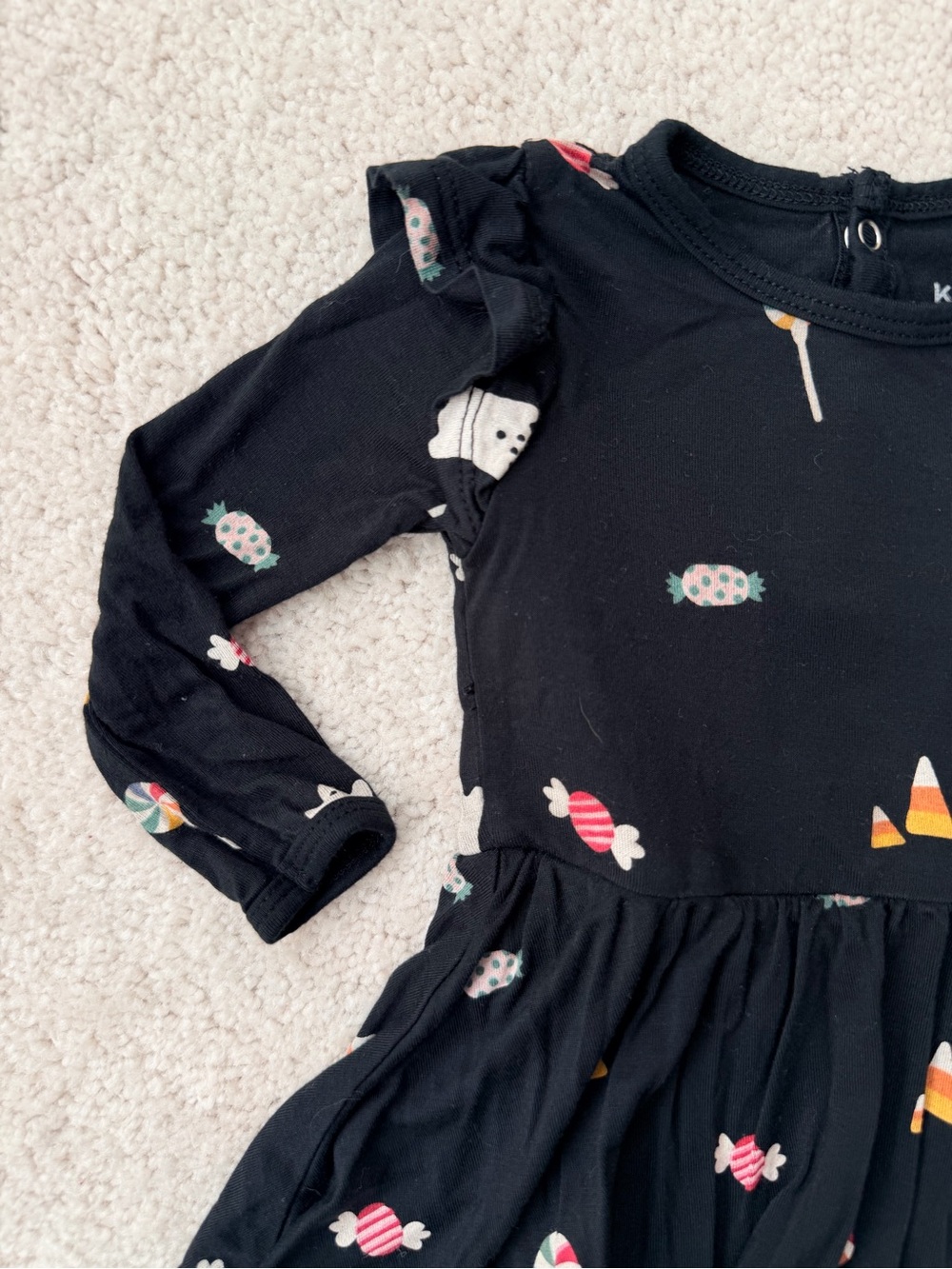 Kyte BABY Twirl Bodysuit with Candy Print - Picture 2 of 13